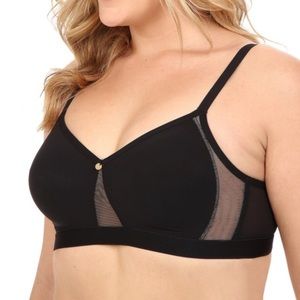 Natori Full Coverage Soft Cup Bra (30DDD) Blk/Nude